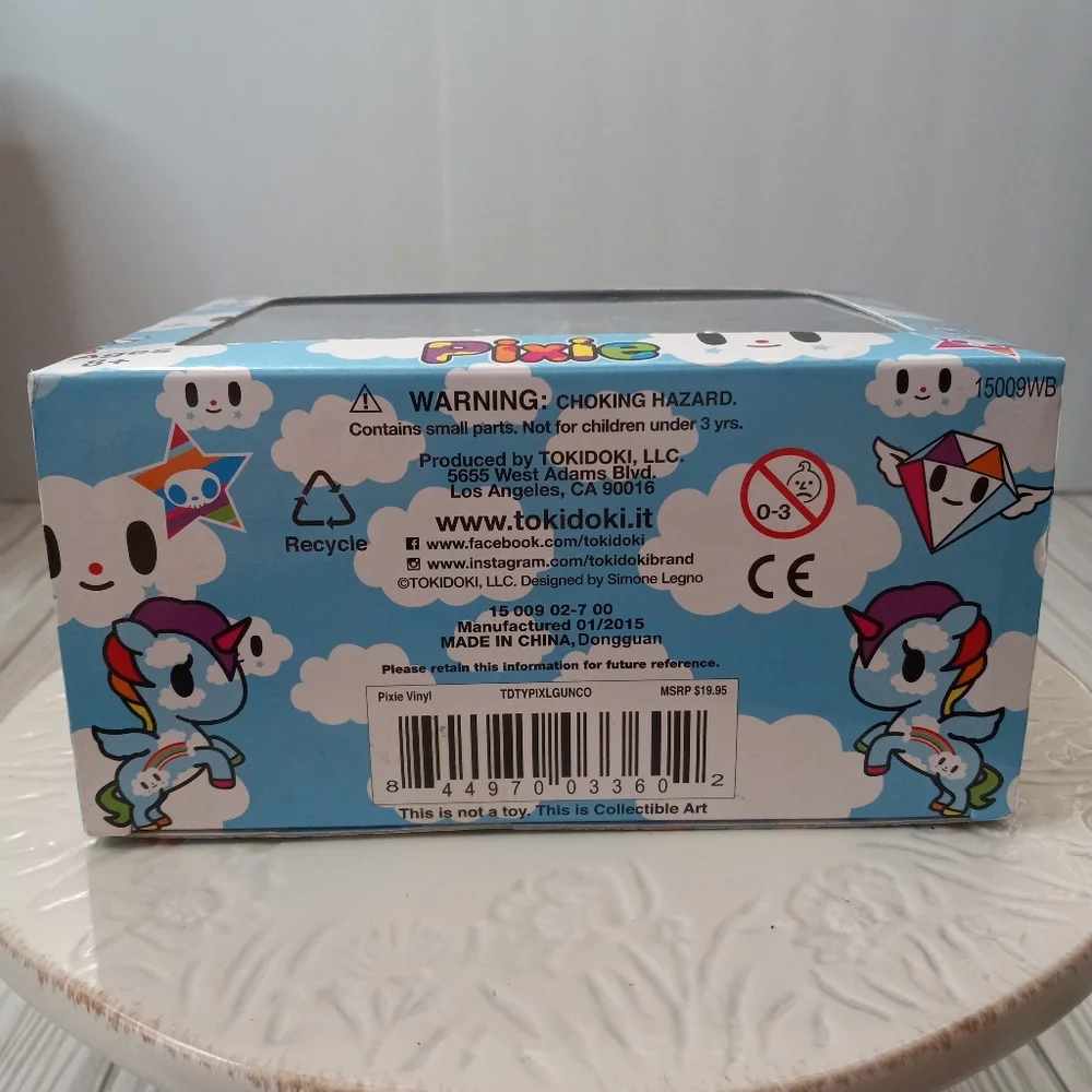 RARE Tokidoki Unicorno Pixie Vinyl Collectible Figure Rainbow Limited